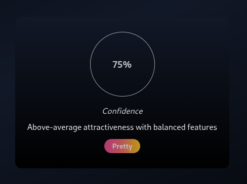 Results of the Attractiveness Scale